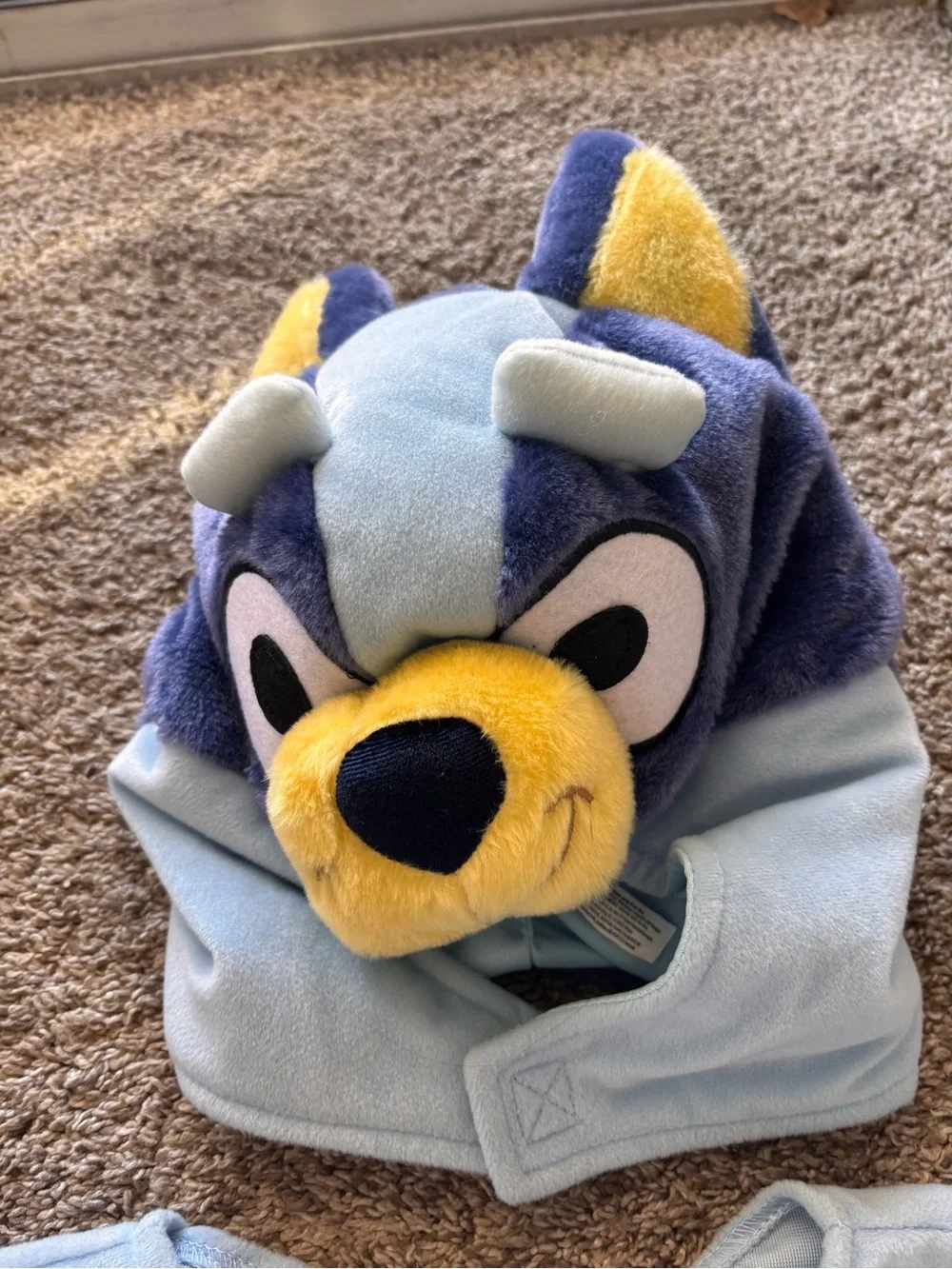 Bluey Kids Halloween Costume- Bluey girls size 4-6, 2 piece body and head